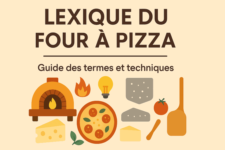 Lexique du four à pizza : illustration des outils, ingrédients et techniques pour bien débuter