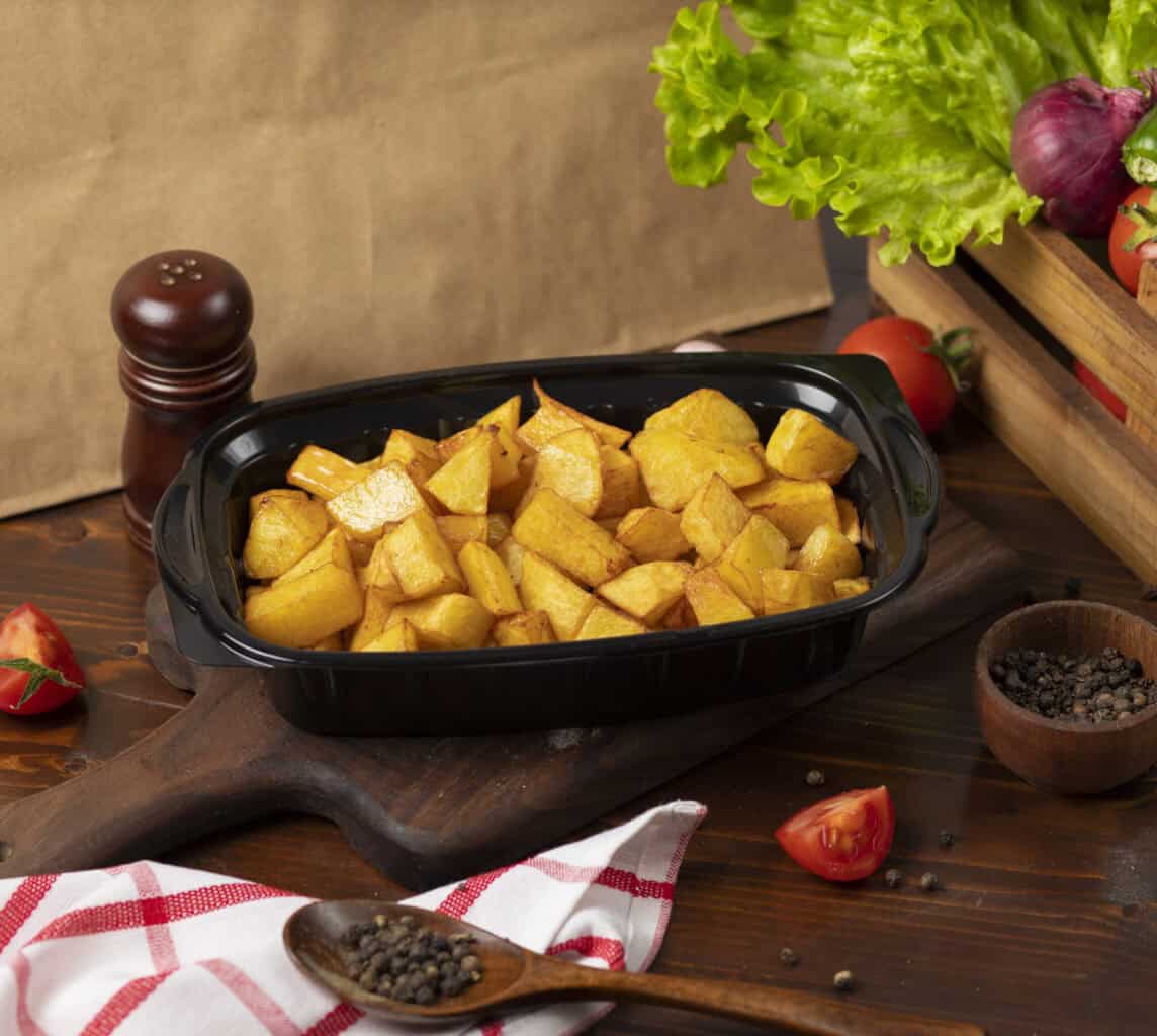 Pommes de terre sautées Air Fryer bien dorées, texture croustillante à l’extérieur