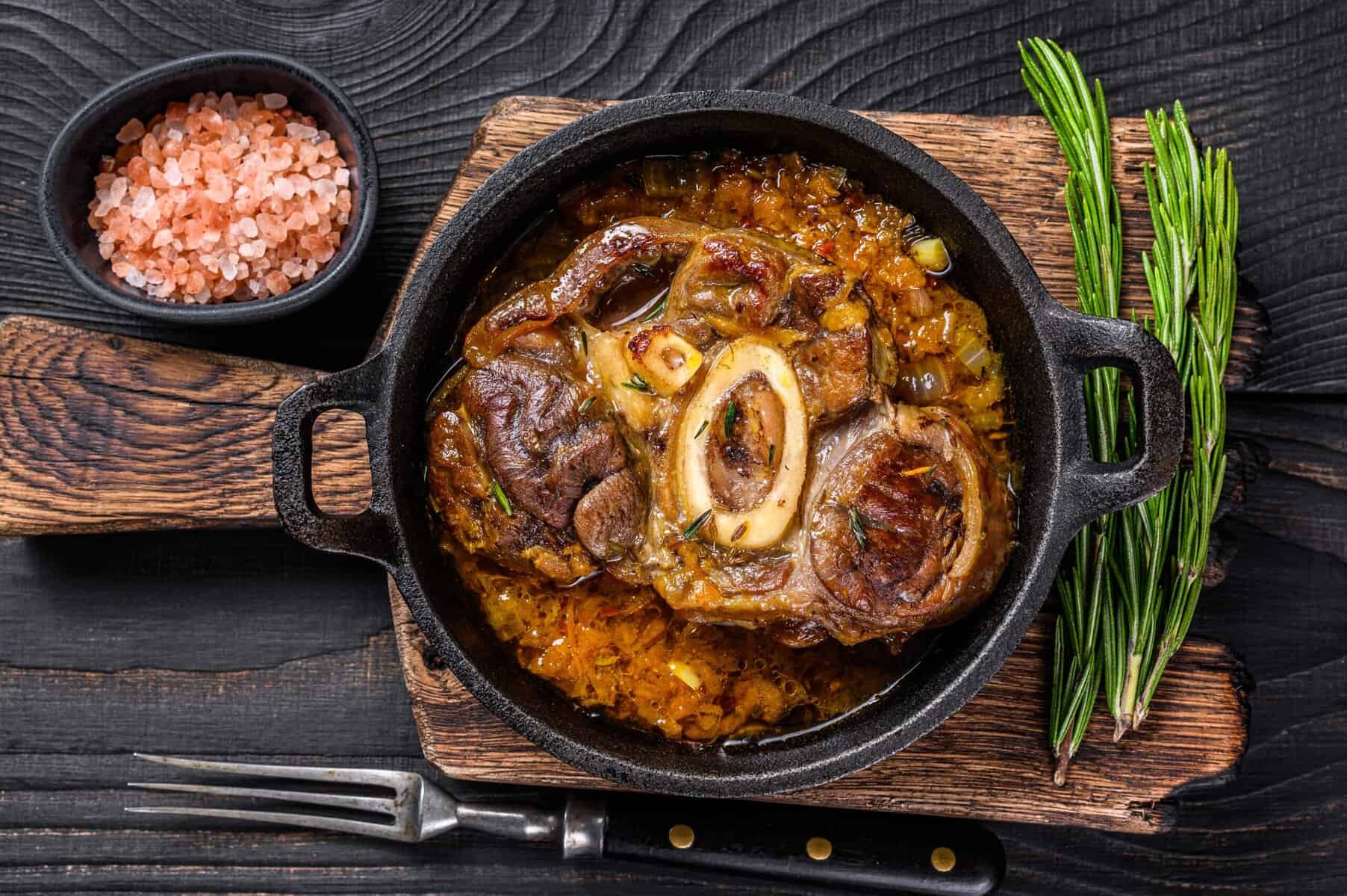 Osso bucco de veau traditionnel italien