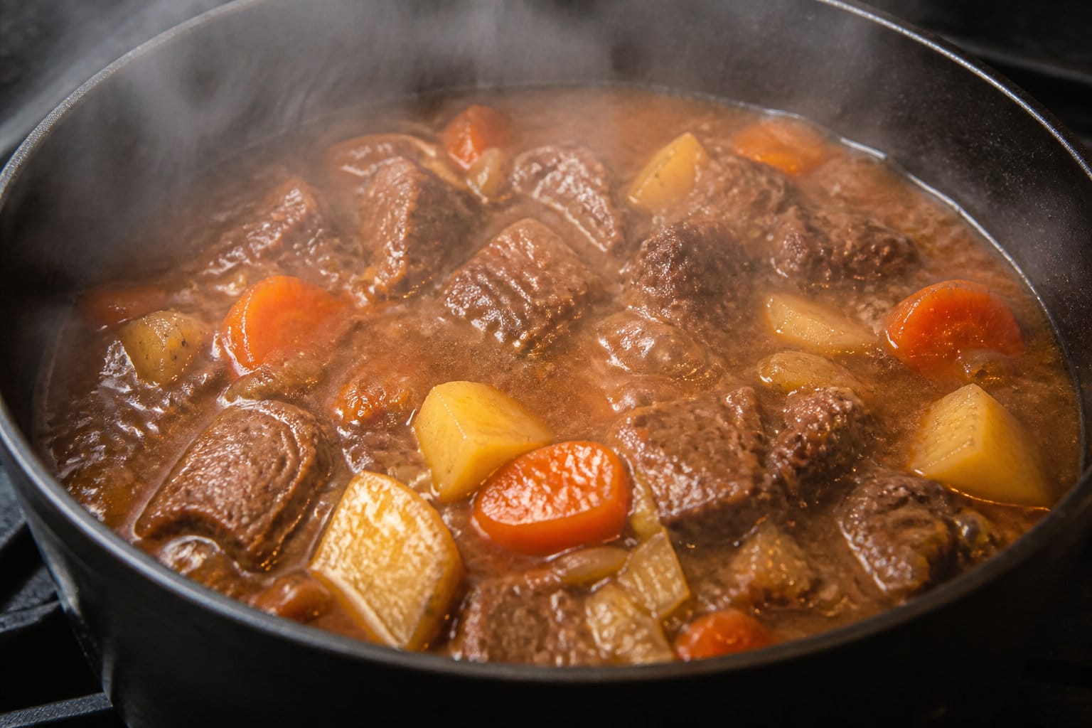 La recette authentique du goulash hongrois en soupe 4 La préparation