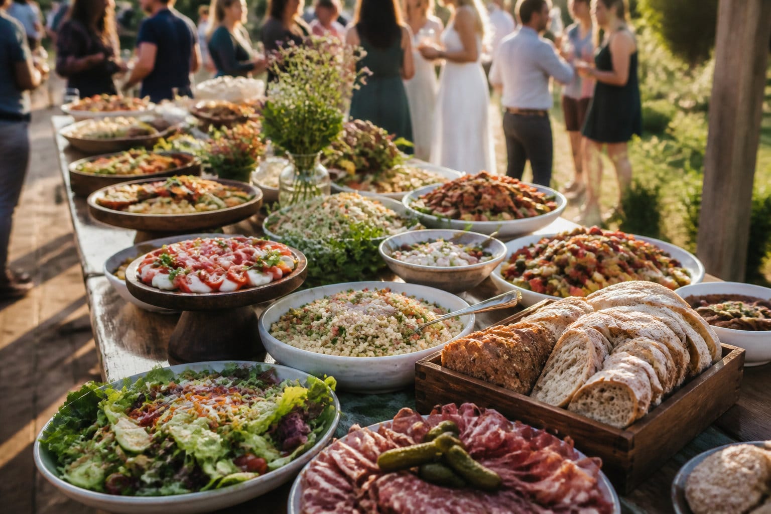 Idée de repas pour 60 personnes : choisir des plats simples 2 Buffet froid : composer une offre variée sans multiplier les préparations