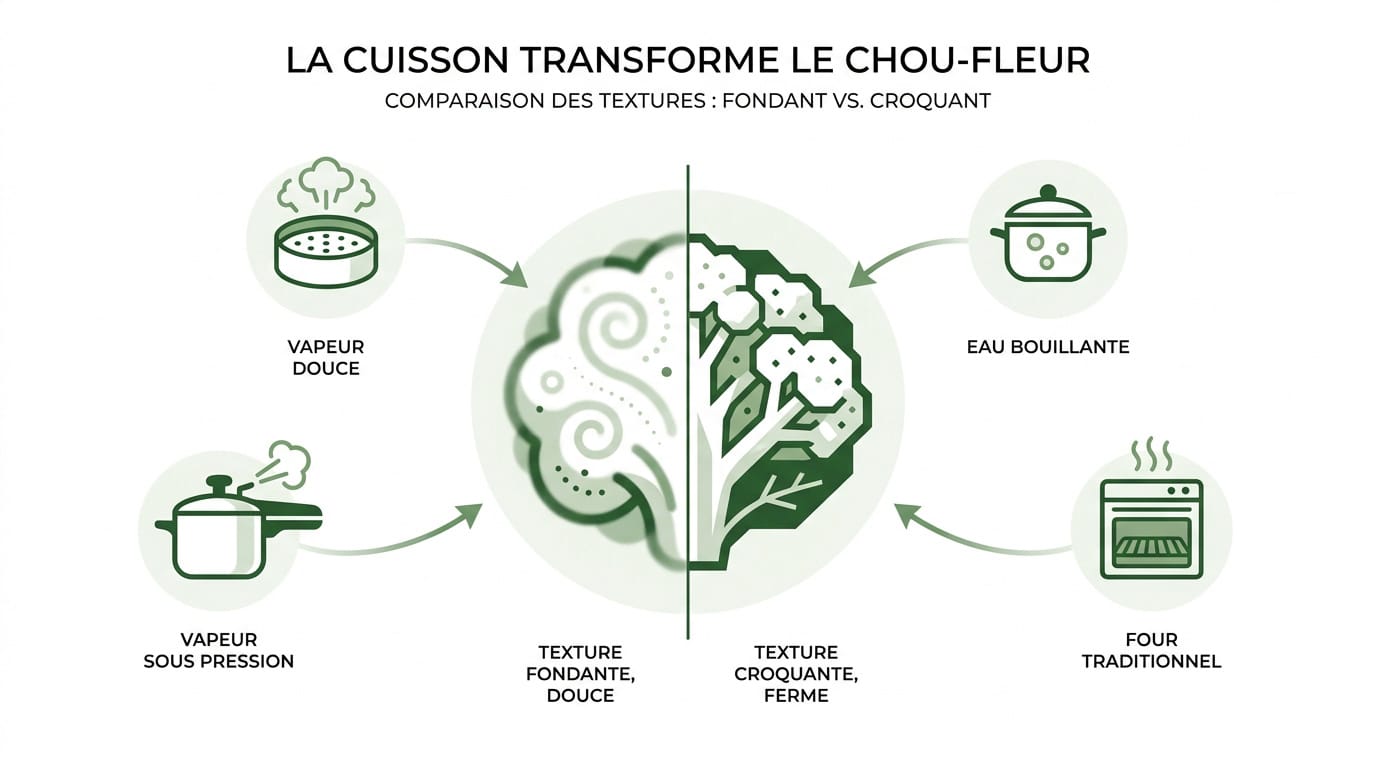 Choisissez le temps de cuisson du chou-fleur selon la méthode 1 Fleurettes de chou-fleur fraîches prêtes pour la cuisson