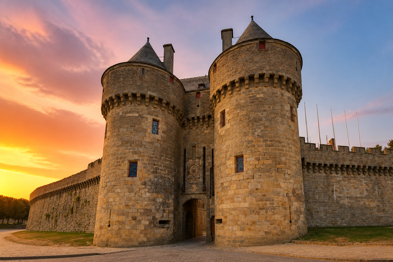 Remparts et monuments médiévaux complètent la découverte de Guérande